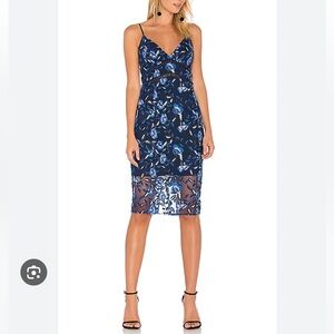 NWT Bardot Sapphire Floral Midi